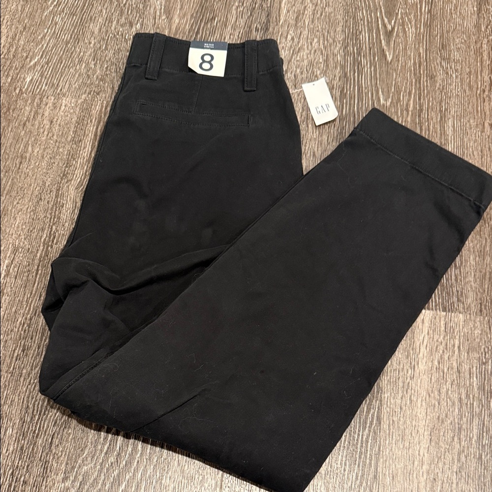 GAP women’s downtown khaki Classic Black Chinos size - 8